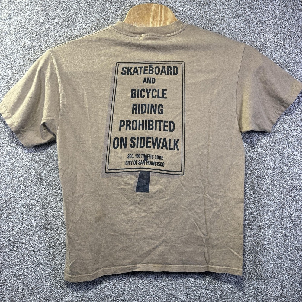 Vintage Hanes Beefy-T Skateboarding Is Not‎ A Crime San Francisco T-Shirt Large